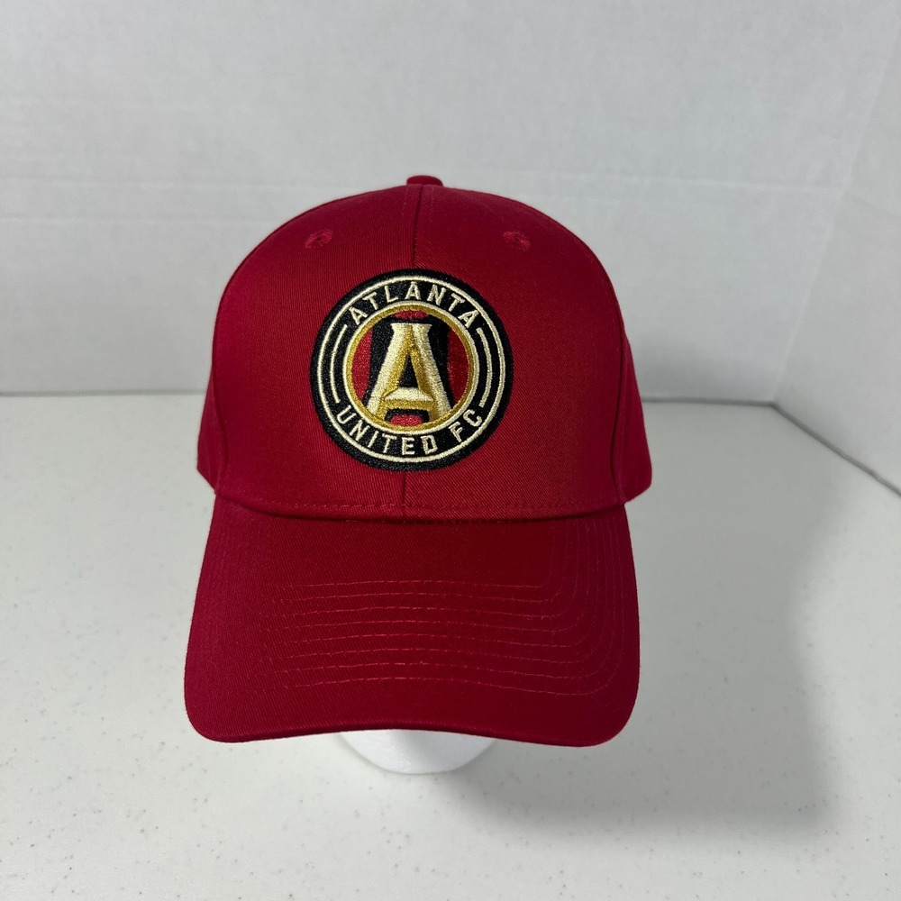 Fanatics Mens One Size Black Red Atlanta United FC MLS Iconic Adjustable Hat NWT